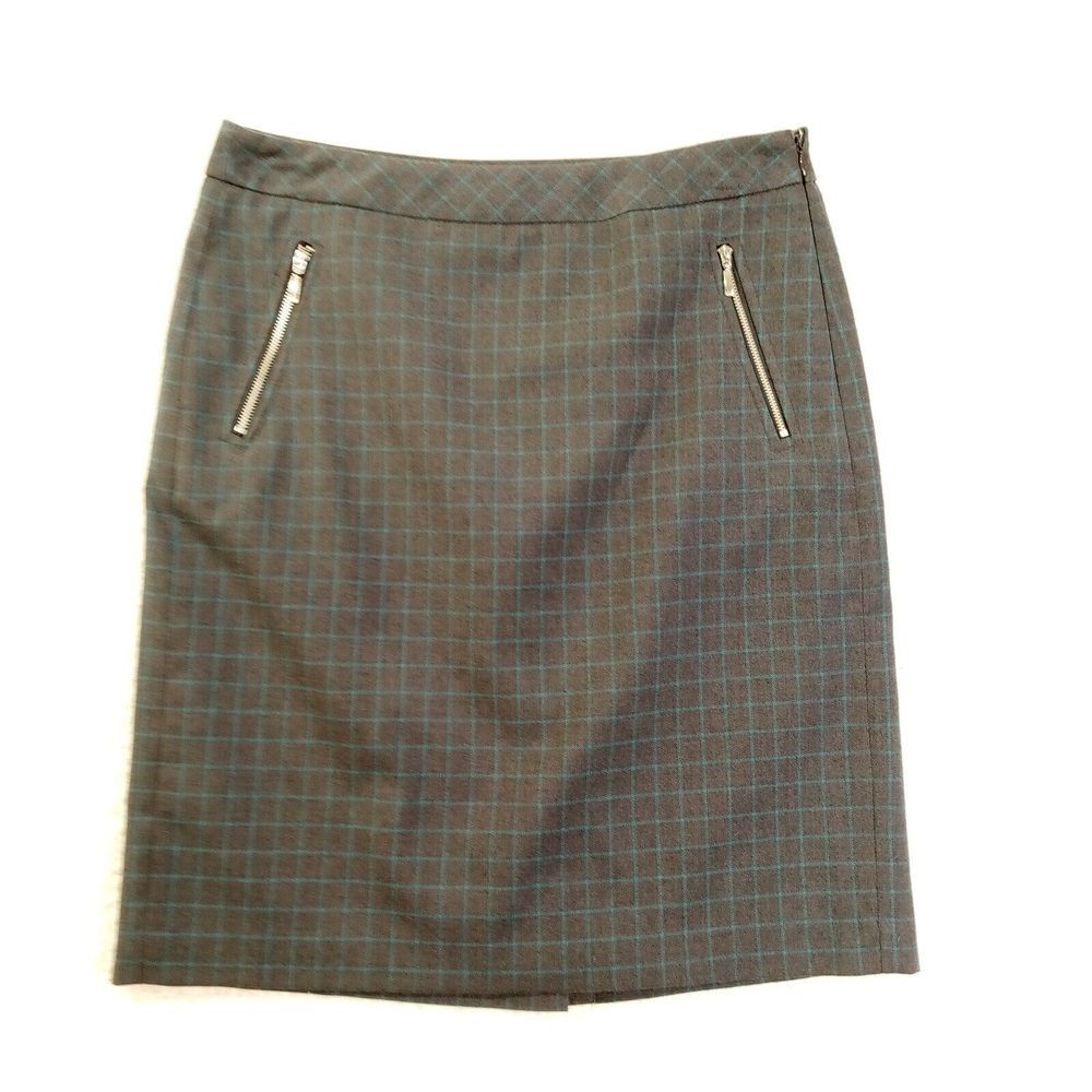 Jones New York Signature Women's Skirt‎ Sz 6 Black Polyester Viscose Spandex